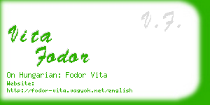 vita fodor business card
